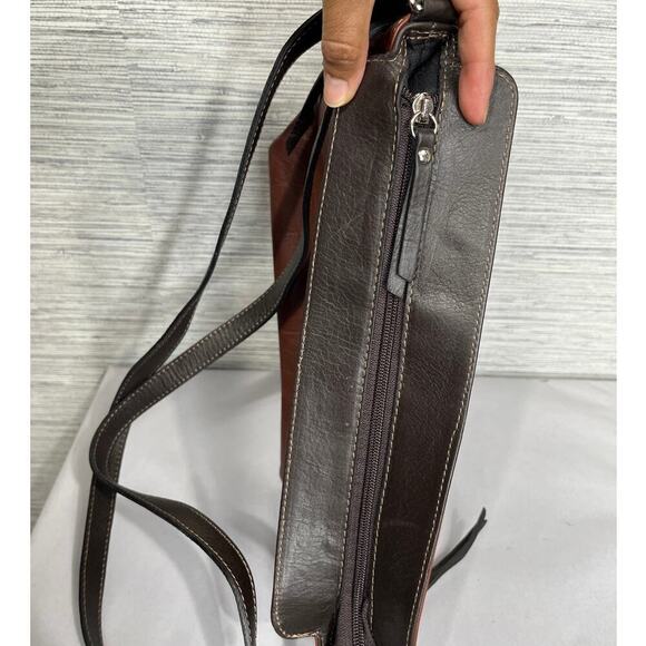 Borgo Degli Etruschi Brown Leather Shoulder Bag - Picture 8 of 11